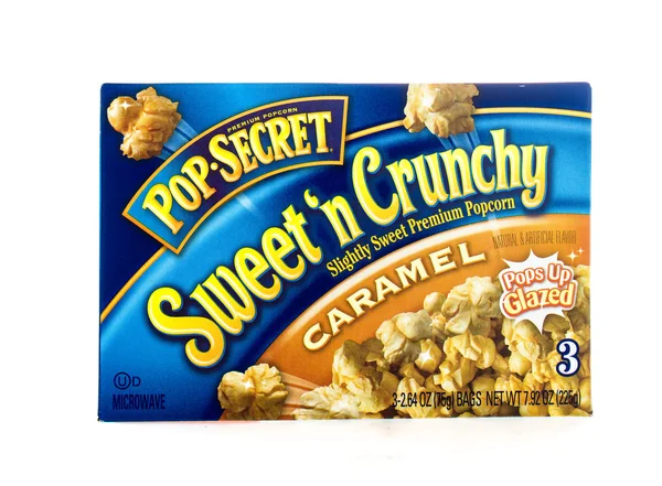 Tajné popcorn pop — Stock fotografie