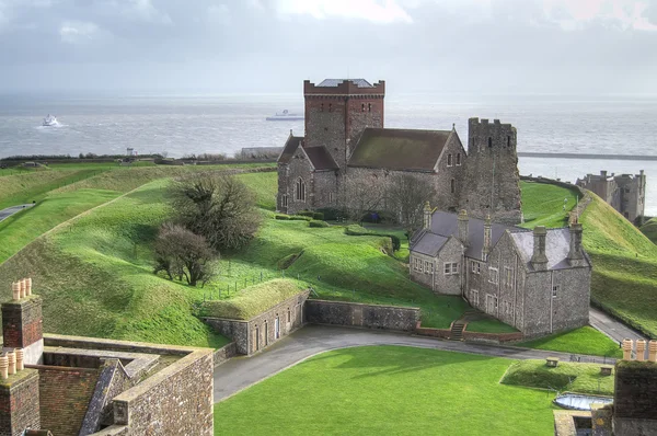 Aerial view from Dover castle — Stock Photo, Image