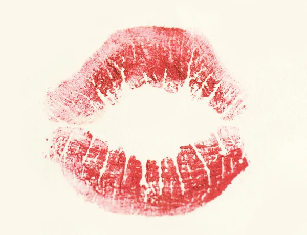 Szminka pocałunek — Zdjęcie stockowe
