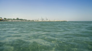 Larnaka beach, Kıbrıs