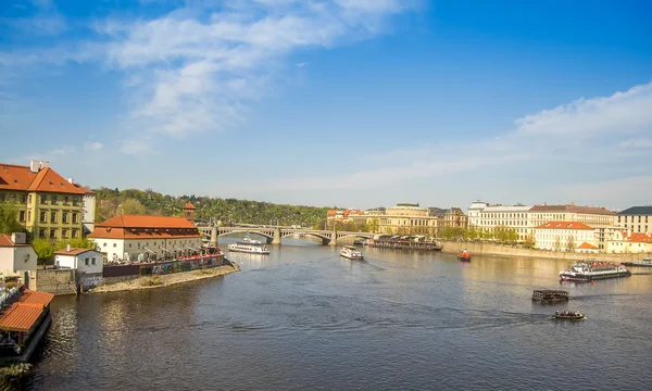 Río Moldava, Praga — Foto de Stock