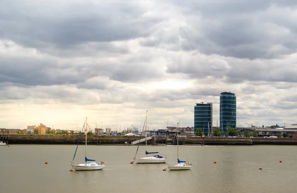 Floden Medway på Chatham — Stockfoto