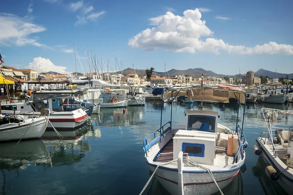 Port sur une île grecque Images De Stock Libres De Droits