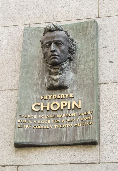 Frederic Chopin memorial Prag