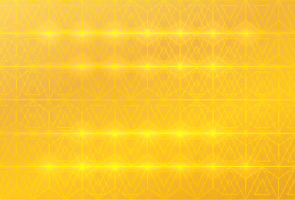Abstrakter Goldener Hintergrund Mit Glänzenden Geometrischen Mustern Vektorillustration — Stockvektor