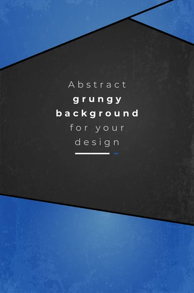 Синьо Чорний Абстрактний Фон Гранжевими Подряпинами Вашого Тексту Дизайну Векторні — стоковий вектор