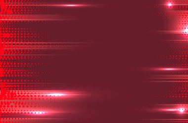 Abstract shiny red horizontal background with copy space for your text - vector illustration
