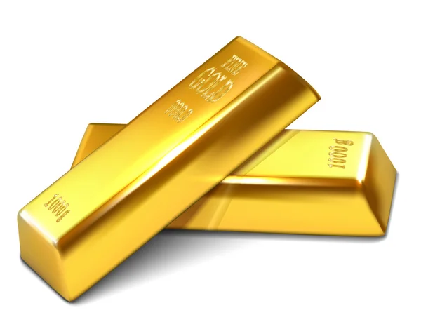 Golden bars — Stock Vector