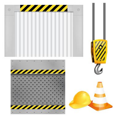 Endüstriyel öğeleri kümesi