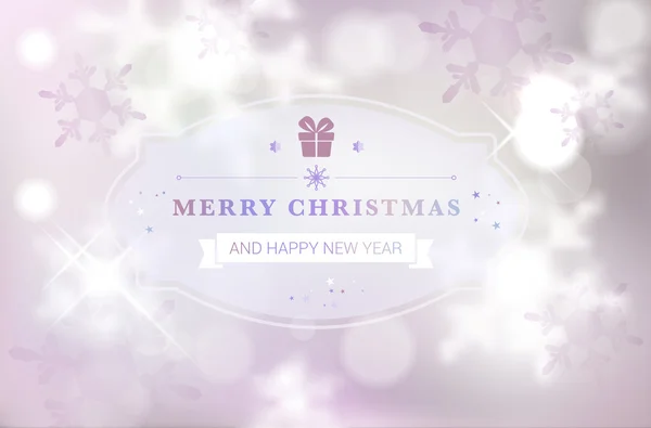 Buon Natale e felice anno nuovo card — Vettoriale Stock