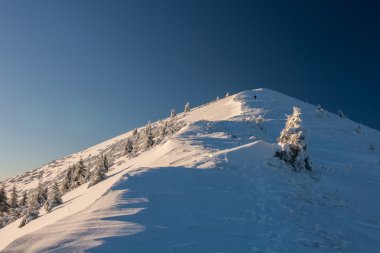 dağlarda güneşli sabah
