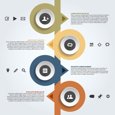 Modern infographics şablonu