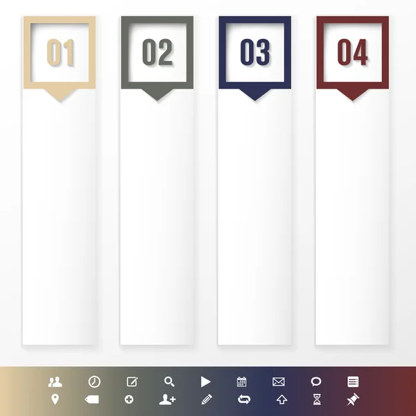 Plantilla de diseño moderno para gráficos de información — Archivo Imágenes Vectoriales