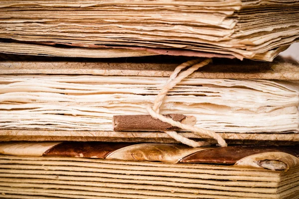 Detail of very old books — Stock Photo, Image