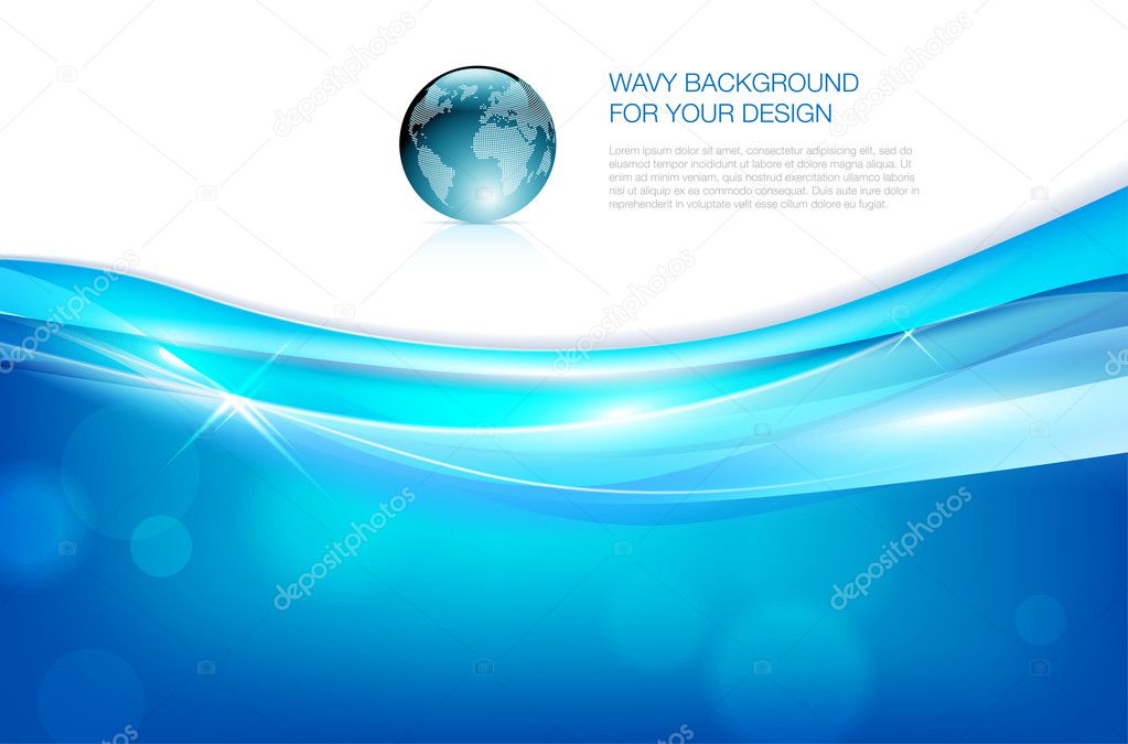 Abstract wavy background for your design