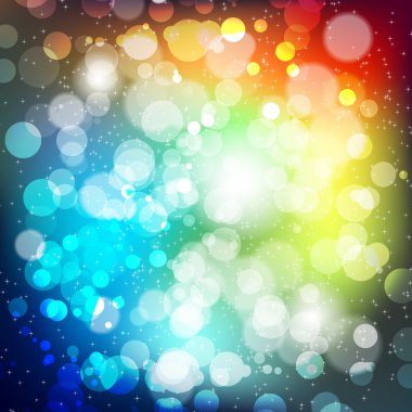 İle arka plan bulanıklık ışık ve parlak yıldız