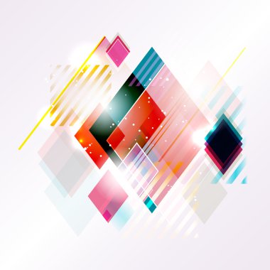 Parlak arka plan satırlarından ve rhombs