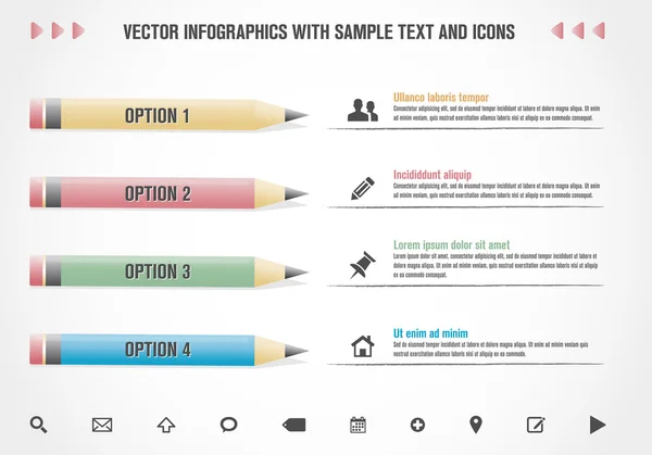 Modèle d'infographie vectorielle moderne — Image vectorielle