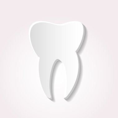 Kağıt stili simgesini eps10 üzerinden bir diş