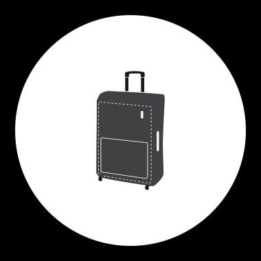 basit durum izole gri simgesi eps10 seyahat