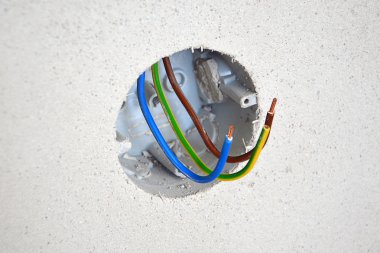 teller detay fotoğraf soketinde Elektrik Tesisatı