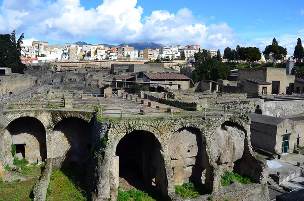 Paisagem foto cênica de pompeia escavação itália — Fotografia de Stock