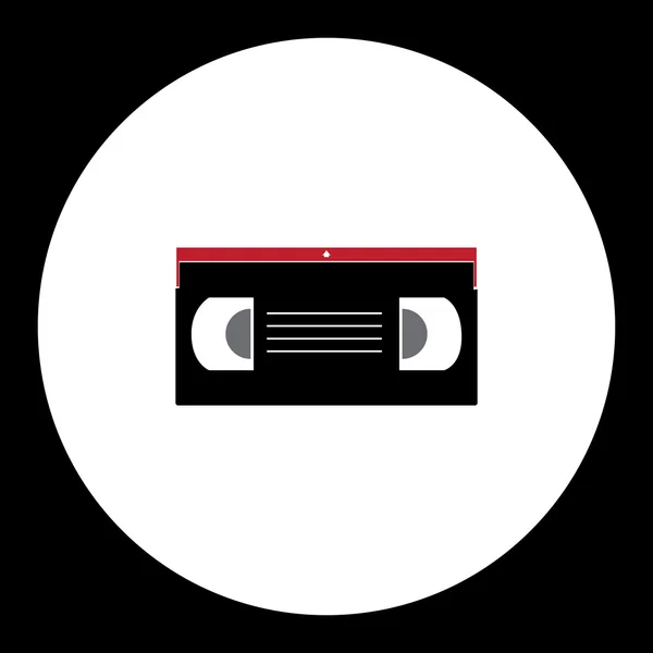 Oude videocassette eenvoudig geïsoleerd pictogram eps10 — Stockvector