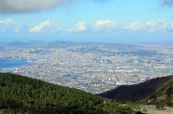 Visa den i Neapel från vesivius vulkan i södra Italien — Stockfoto