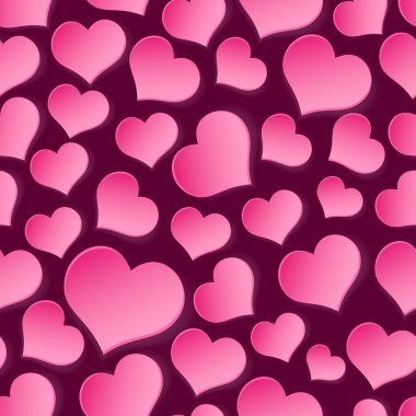 açık ve koyu pembe seamless modeli ile Sevgililer ocaklar eps10