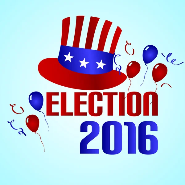 Elecciones 2016 en los estados unidos de América eps10 — Vector de stock