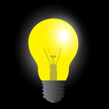 ampulü sarı ışık kaynağı eps10