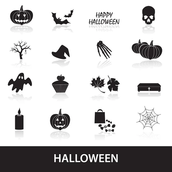 Eps10 Halloween Icons set — Stok Vektör