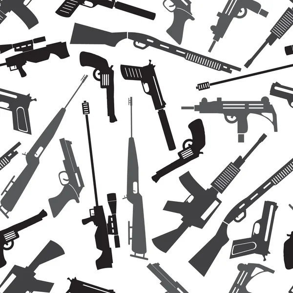 Firearms weapons and guns seamless pattern eps10 — Stock Vector