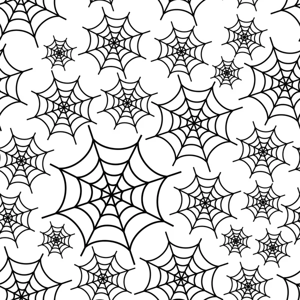 Spider white web seamless pattern eps10 — Stock Vector