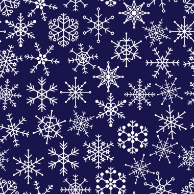 16 çeşit seamless modeli eps10 içinde beyaz kar taneleri