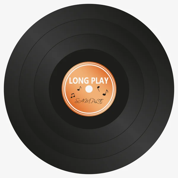 Довга гра LP звукова музика медіа символ eps10 — стоковий вектор