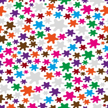 renkli boya leke sorunsuz vektör desen eps10