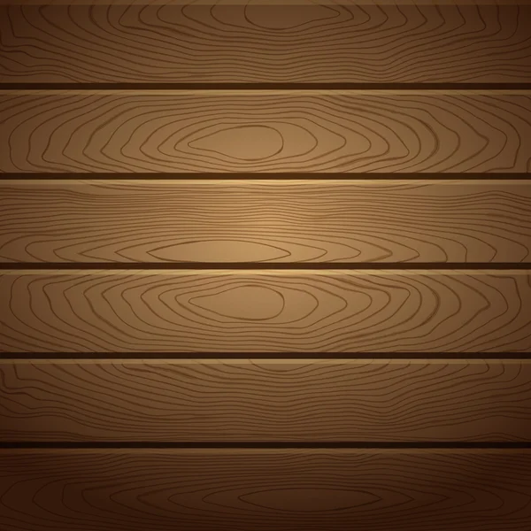 Vector brown wooden boards with texture illuminated eps10 — Stock Vector