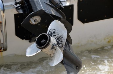 motor Motorlu tekne yakın çekim detay fotoğraf