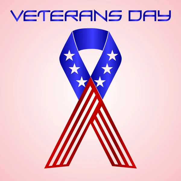 Celebración del día de los veteranos americanos en colores americanos eps10 — Archivo Imágenes Vectoriales
