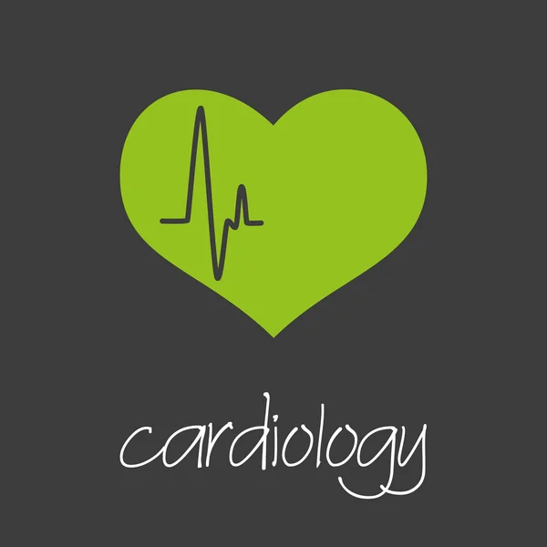 Cardiología diseño del corazón banner y fondo eps10 — Vector de stock
