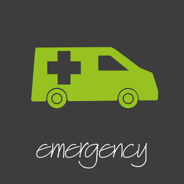 Banner de diseño de coche de emergencia y fondo eps10 — Vector de stock