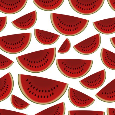 renkli dilimlenmiş kavun meyve seamless modeli eps10