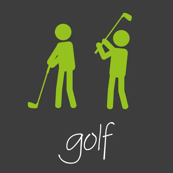 Golf sporu ticari tasarım afiş ve arka plan eps10 — Stok Vektör