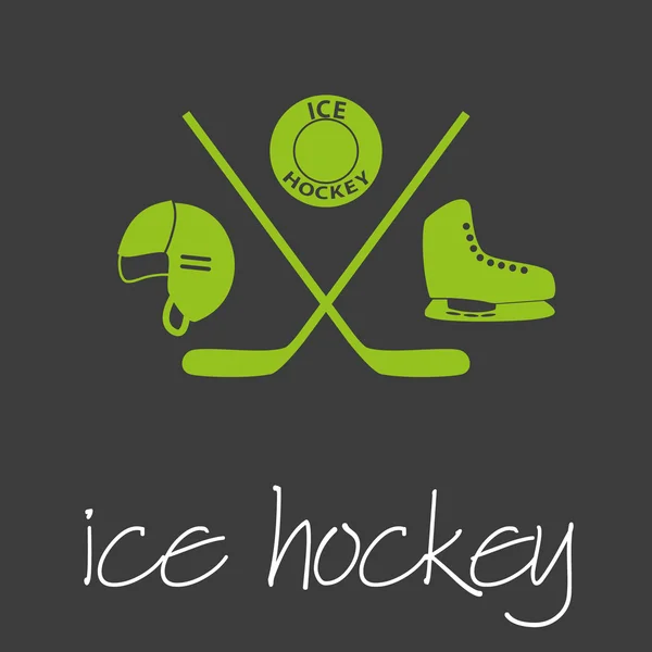 Hielo hockey deporte diseño comercial banner y fondo eps10 — Archivo Imágenes Vectoriales