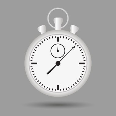 Gümüş kronometre durumda ve el eps10 ile aramalar