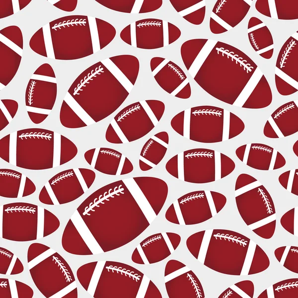 アメリカン フットボールのボール シームレスな色スポーツ パターン eps10 — ストックベクタ