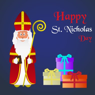 renkli vektör saint Nicholas karakter tatil eps10