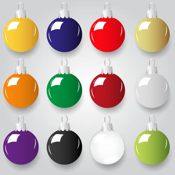 Blanka jul dekoration färg små grannlåt eps10 — Stock vektor