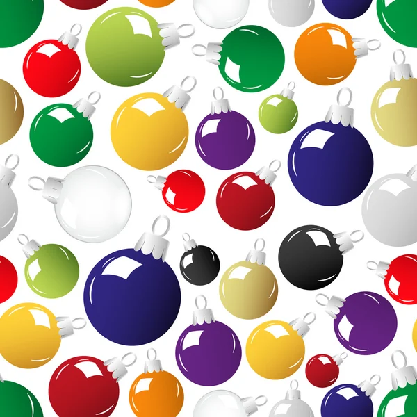 Glanzende kleur Kerstmis decoratie naadloze patroon eps10 — Stockvector